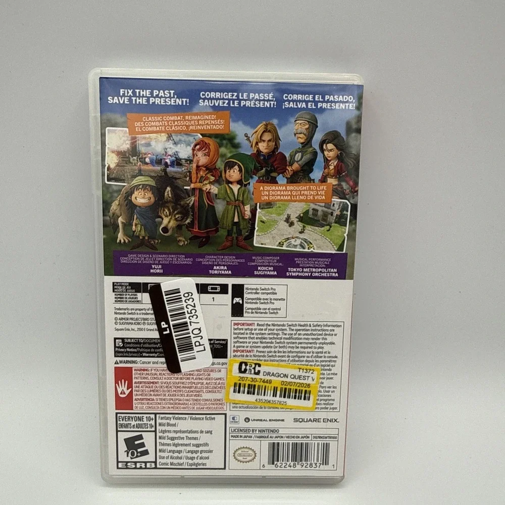 DRAGON QUEST VII Reimagined (Nintendo Switch, 2026) Complete